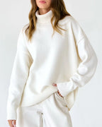 Ava | Damski sweter oversize z wysokim kołnierzem