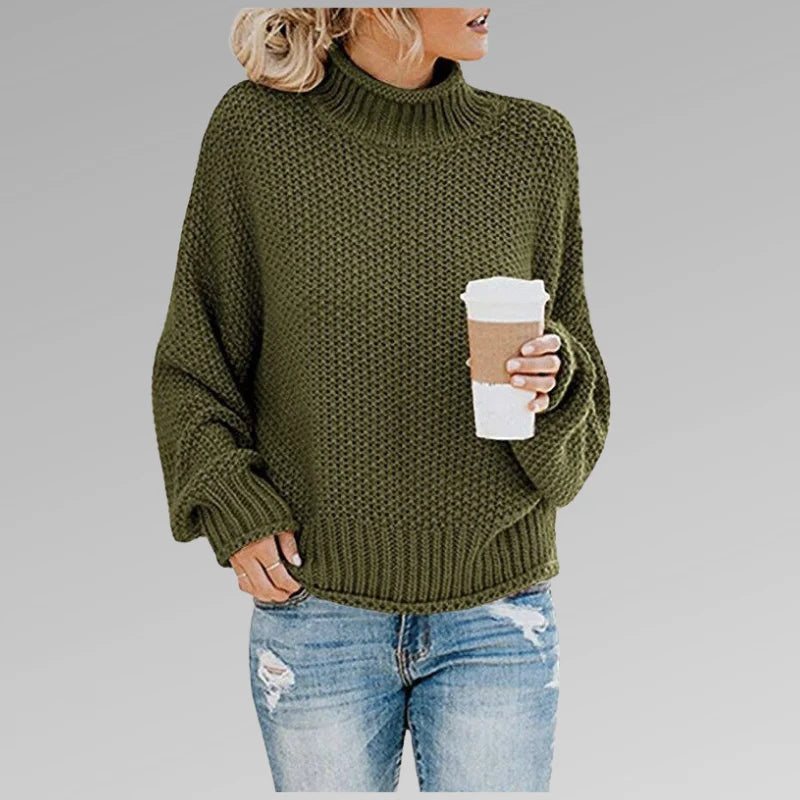 Damski golf dzianinowy oversize