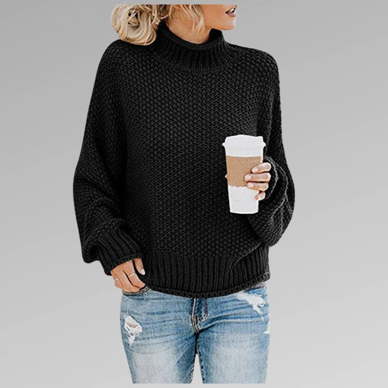 Damski golf dzianinowy oversize