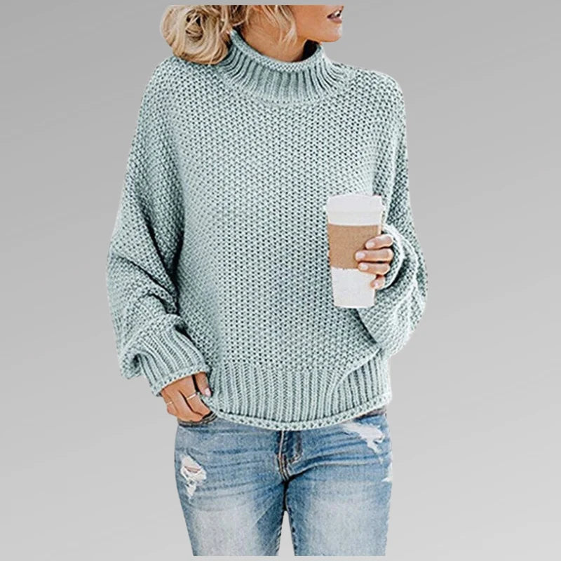 Damski golf dzianinowy oversize