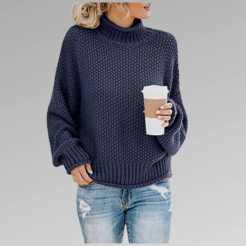 Damski golf dzianinowy oversize
