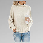 Damski golf dzianinowy oversize