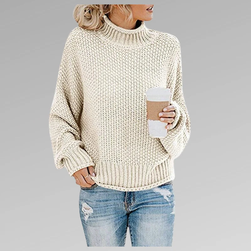 Damski golf dzianinowy oversize