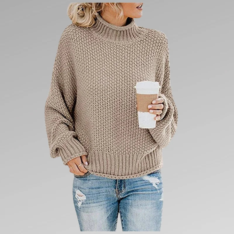 Damski golf dzianinowy oversize