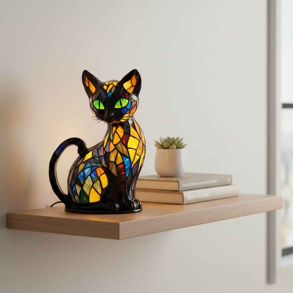 Elegancka lampa w kształcie kotka - Eliza-Warszawa