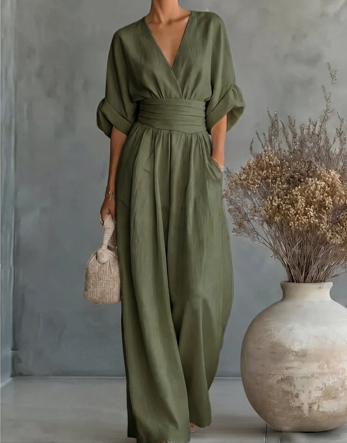 Élise | Elegancki, zwiewny kombinezon - Eliza-Warszawa