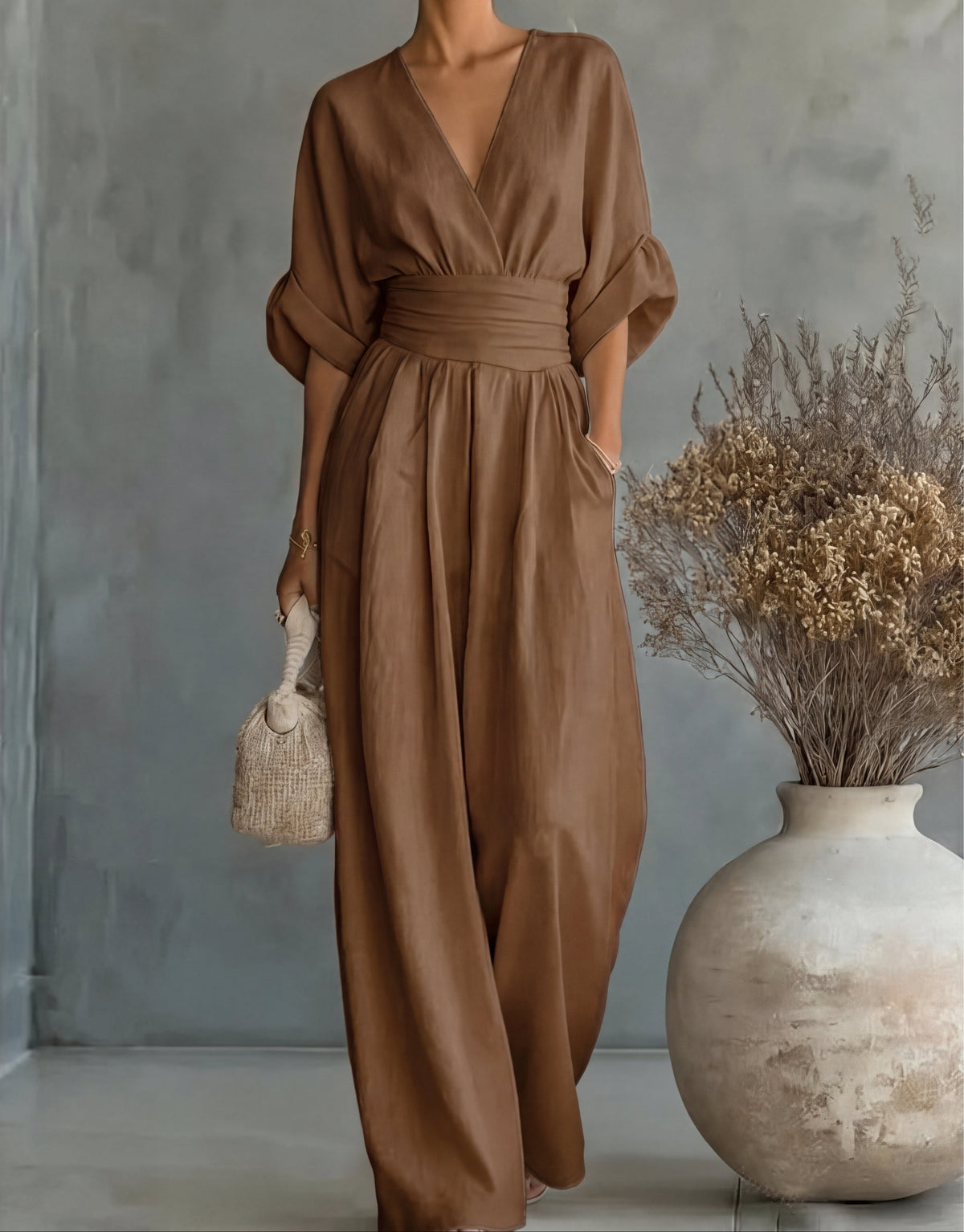 Élise | Elegancki, zwiewny kombinezon - Eliza-Warszawa