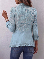 Ellie – Kurtka vintage z falbanką w stylu paisley - Eliza-Warszawa