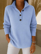 Florence™ | Sweter polo z dekoltem w serek