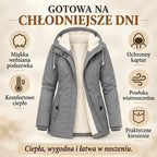 Elsie | Ciepły, wygodny, przeciwdeszczowy płaszcz - Eliza-Warszawa