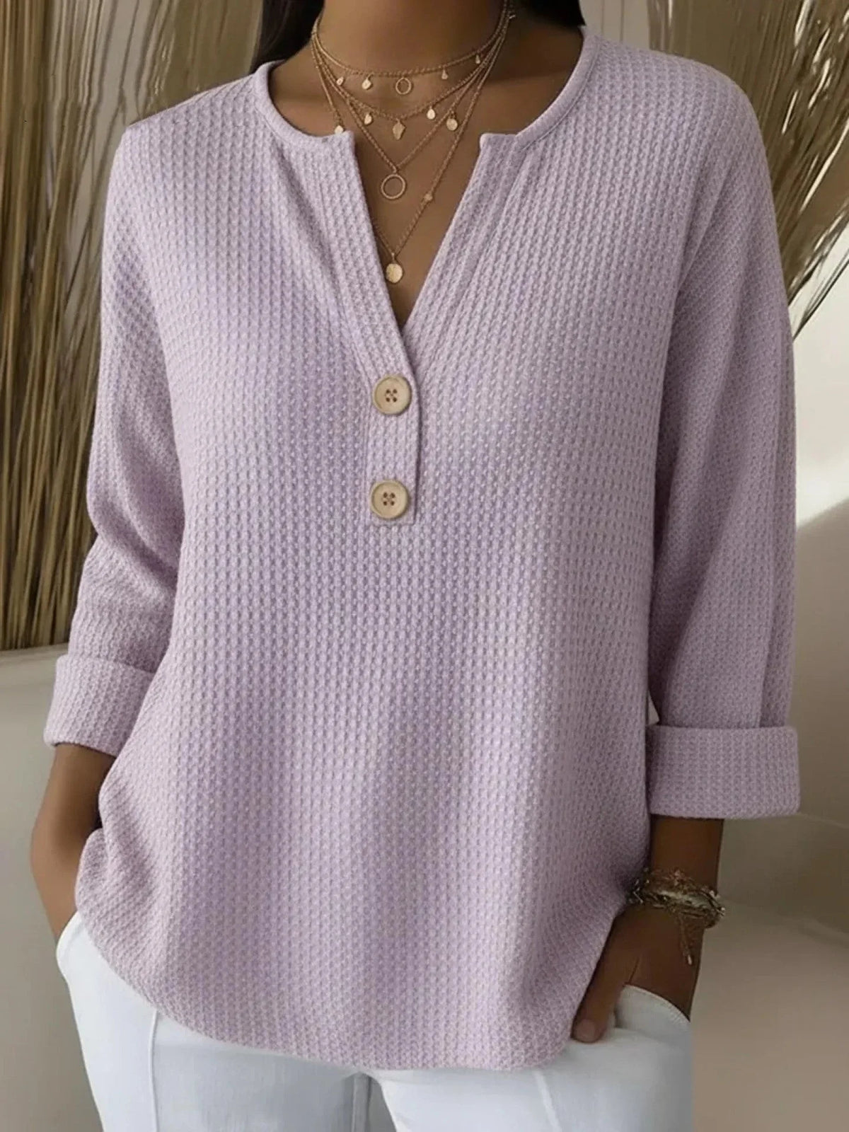 Lucinda™ | Henley Knob Top