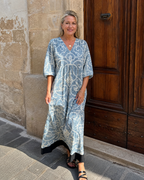 Lumera | Sukienka midi z nadrukiem w stylu vintage z miękkiego materiału