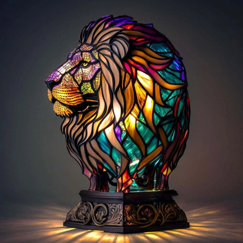 Majestatyczna lampa lwa - Eliza-Warszawa