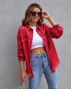 Maya | Kurtka jeansowa oversize