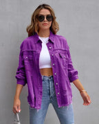 Maya | Kurtka jeansowa oversize