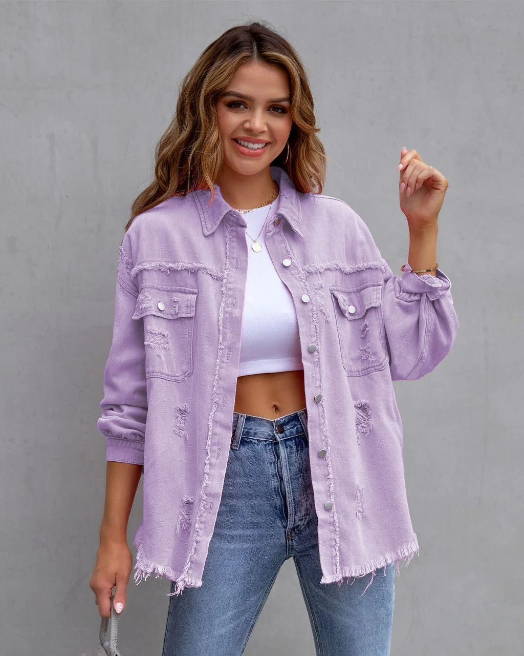 Maya | Kurtka jeansowa oversize