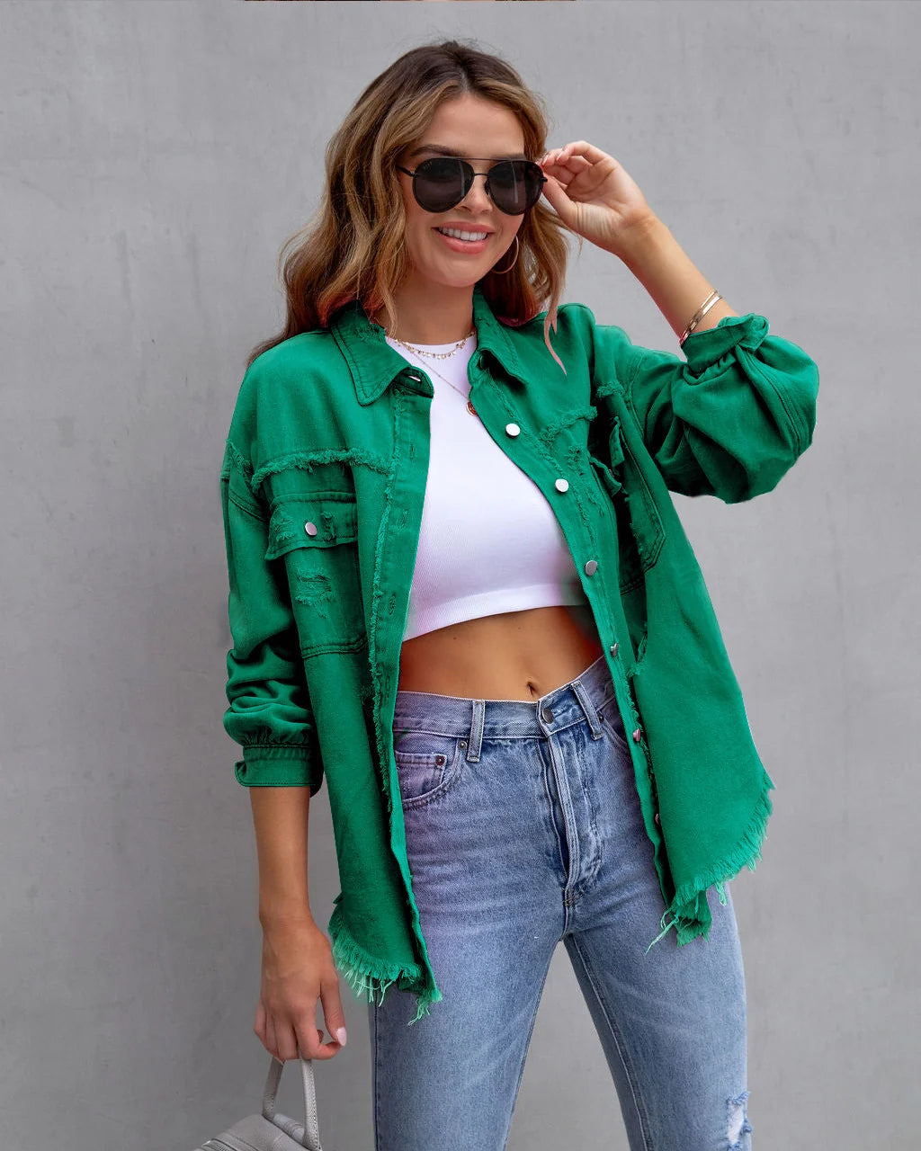 Maya | Kurtka jeansowa oversize