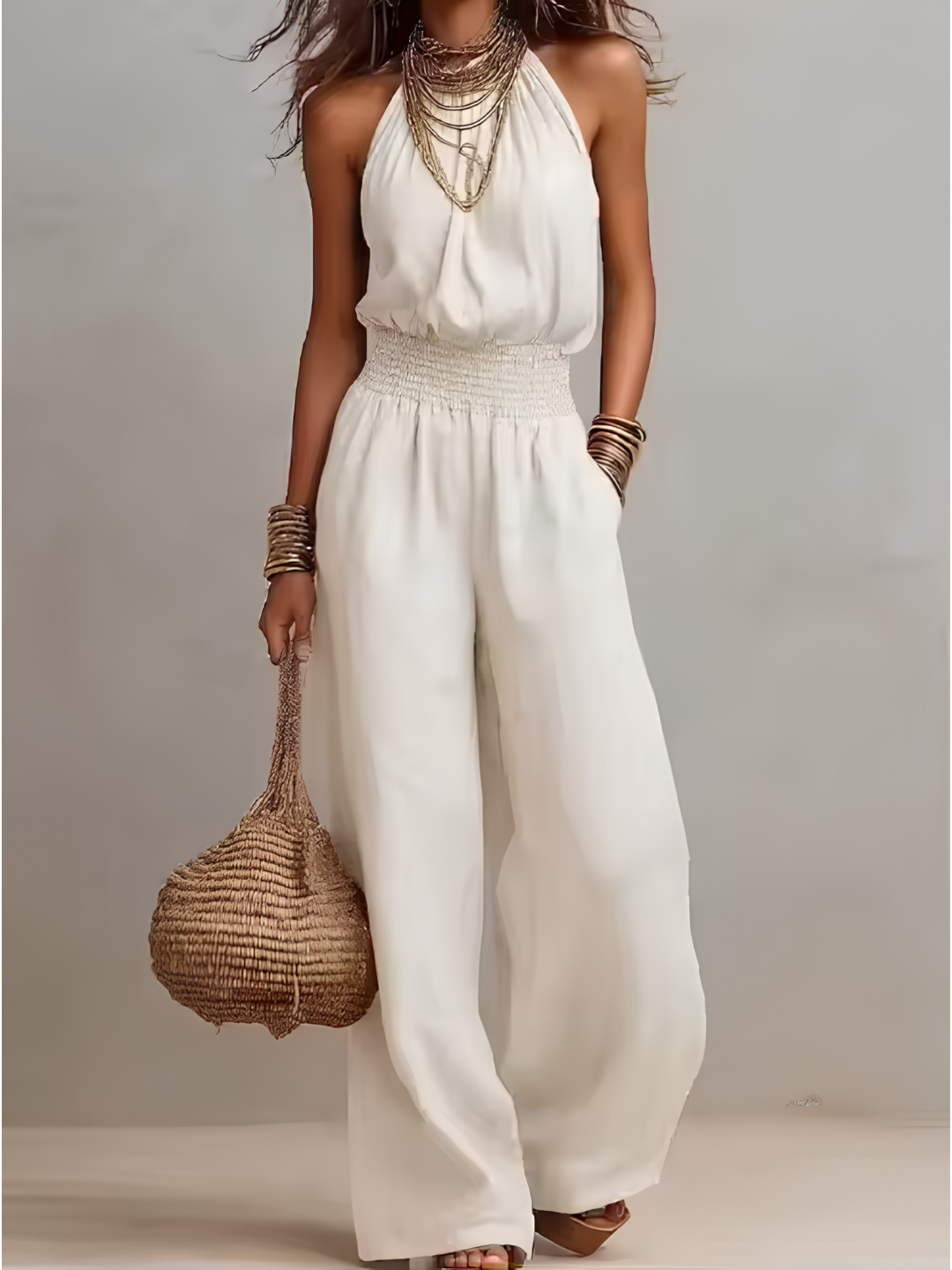 Valentina | Elegancki kombinezon halter - Eliza-Warszawa
