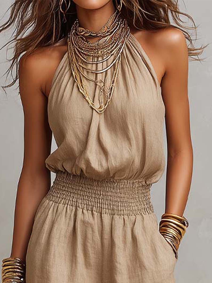 Valentina | Elegancki kombinezon halter - Eliza-Warszawa